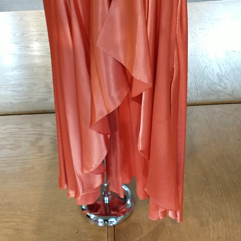 Night Moves Ruffle Front Slit Dress - Picture 5 of 7